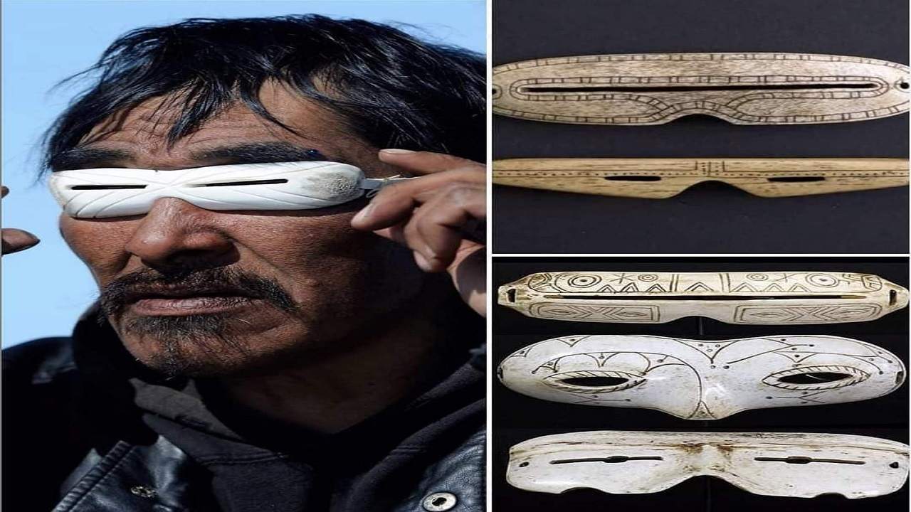 عینک‌های برفی ساخته شده از استخوان با صدها سال قدمت +تصاویر