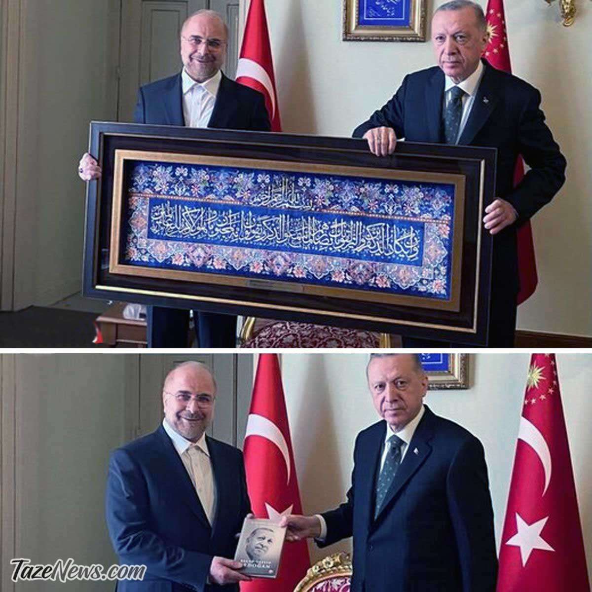 عکس| هدیه تحقیرآمیز اردوغان به قالیباف!
