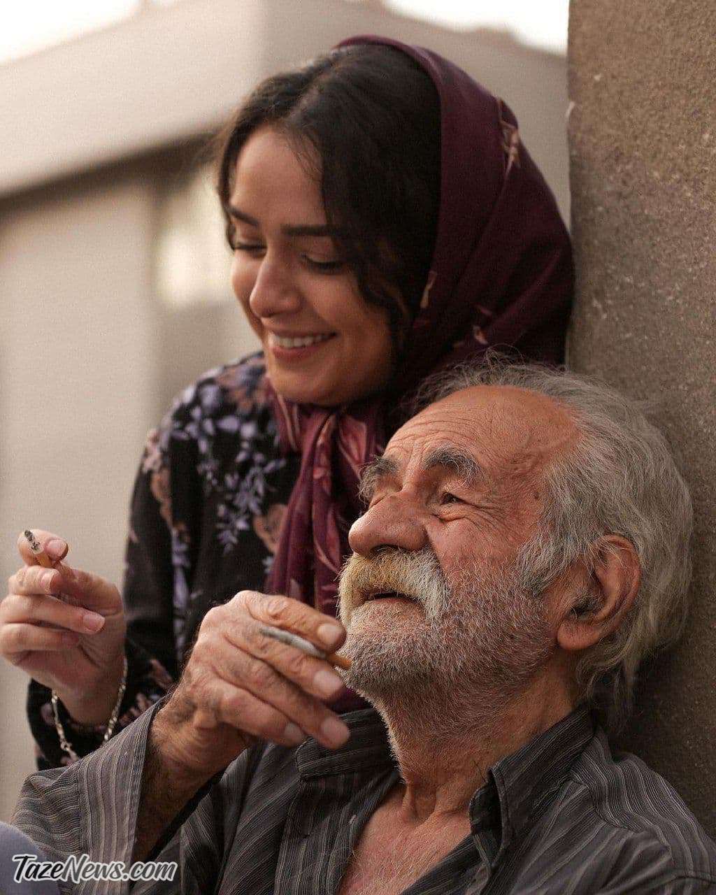عکس| سیگار کشیدن ترانه علیدوستی با بازیگر معروف