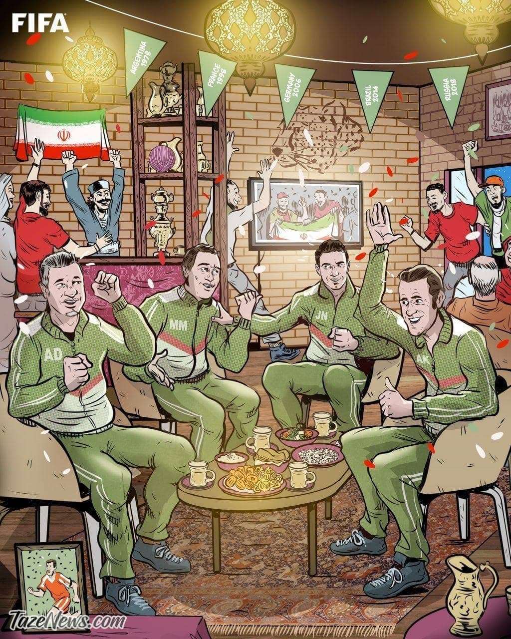 ببینید: جمع اسطوره‌های فوتبال ایران برای جشن صعود