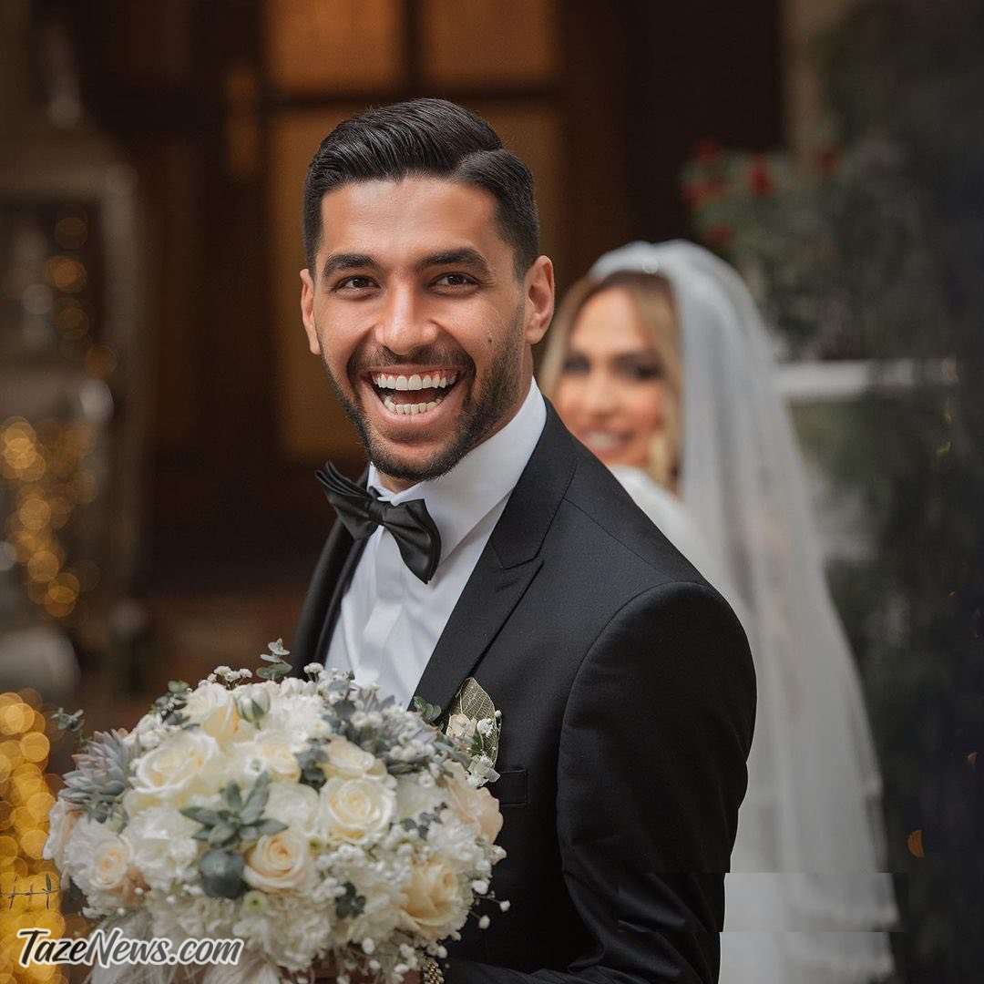 عکس| مهاجم پرسپولیسی داماد مربی‌اش شد!