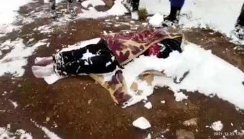 مرگ یک مادر در اثر یخزدگی در مرز ایران