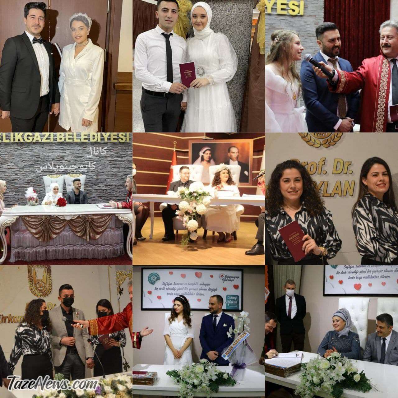 عکس| وقتی تاریخ خاص باشد، همه ازدواج می‌کنند/ تب داغ ثبت ازدواج در ۲۰۲۲/۰۲/۰۲