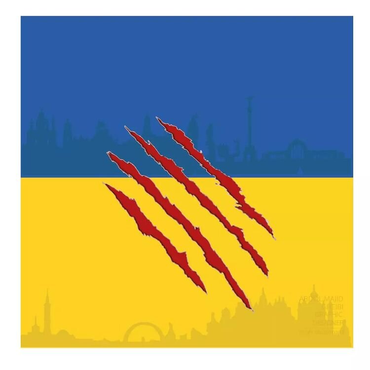 زخم روسیه بر پیکر اوکراین را ببینید!
