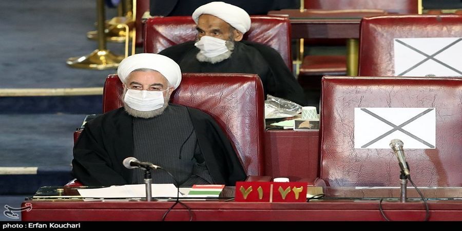 حضور همزمان حسن روحانی و ابراهیم رئیسی، امروز در مجلس خبرگان +عکس