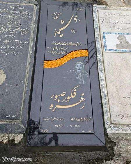 تصویری تلخ از خانه ابدی زهره فکور صبور