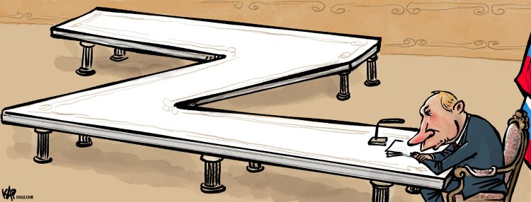 ببینید: میز پوتین برای مذاکره با اوکراین!