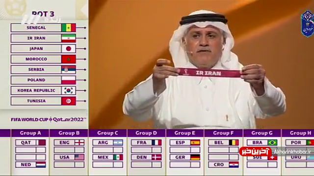هم‌گروه‌های ایران در جام جهانی ۲۰۲۲ قطر مشخص شدند +نتایج کامل قرعه‌کشی