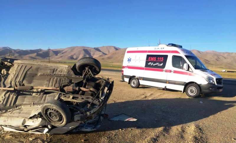 ۱۰ کشته و مجروح در تصادف شاخ به شاخ ۲ خودرو ۱۰ کشته و مجروح در تصادف شاخ به شاخ ۲ خودرو