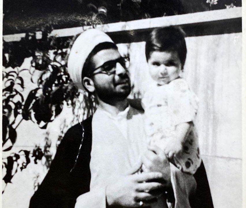 عکس دیده‌نشده از جوانی حسن روحانی و دخترش