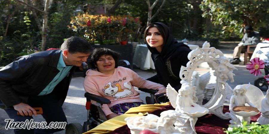 همسر ایرانی سیدورف در مرکز خیریه در تهران +تصاویر