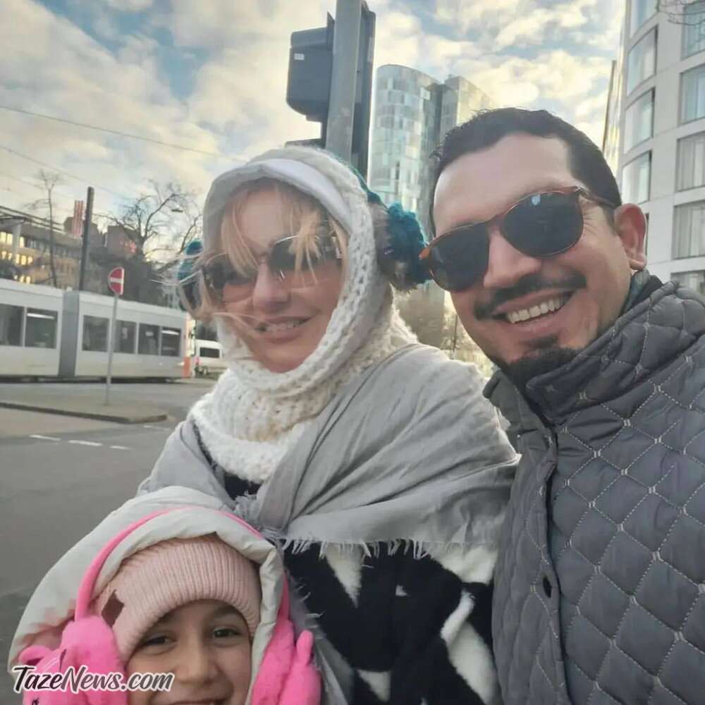 عکس جدید مهناز افشار و یاسین رامین همراه با دخترشان