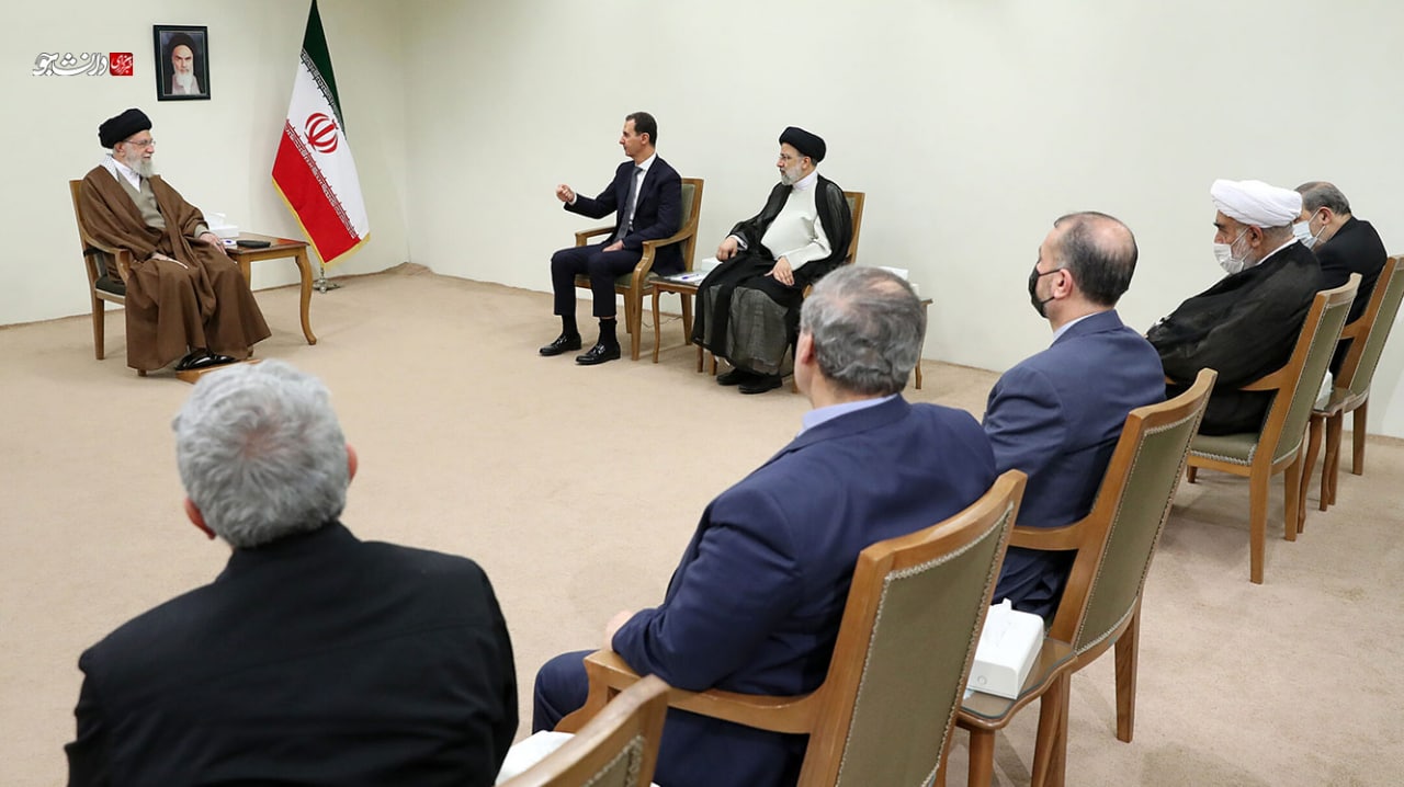 دیدار بشار اسد با رهبری و رئیسی در تهران +تصاویر