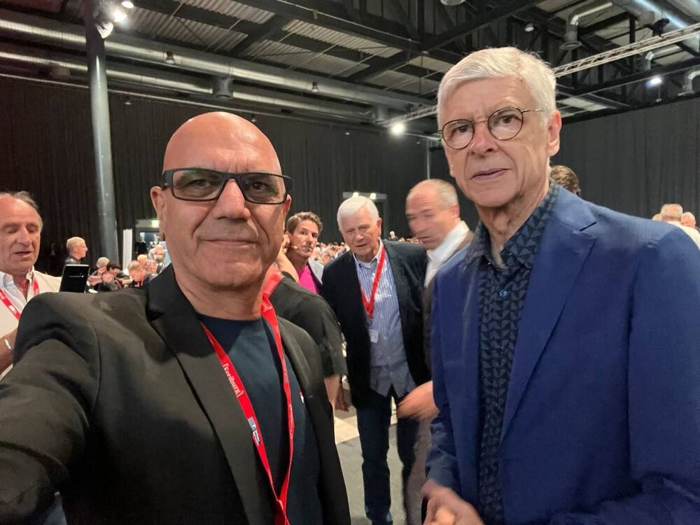 مربی سابق پرسپولیس با آرسن ونگر ملاقات کرد +عکس