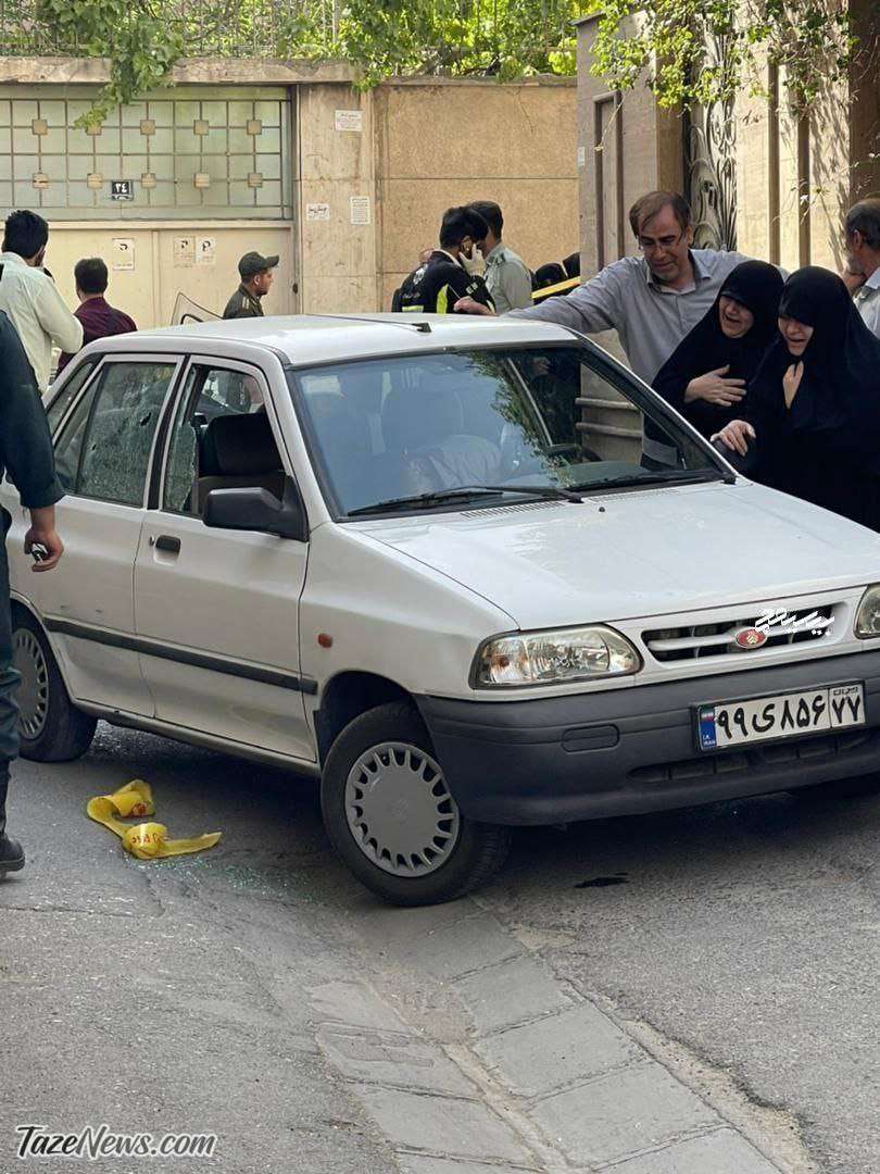 عکس| اشک‌های همسر و مادر مدافع حرمی که در تهران ترور شد