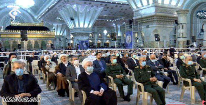 عکس| حسن روحانی کنار علی لاریجانی در مراسم ارتحال امام (ره)