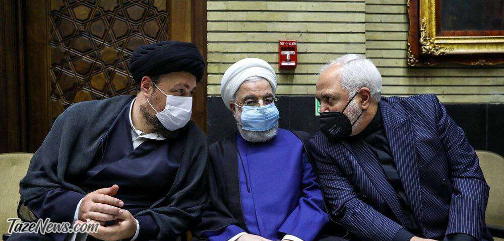 عکس| حضور روحانی کنار ظریف و سیدحسن خمینی!