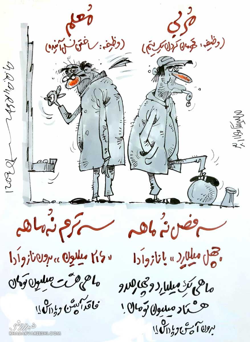 ببینید: تفاوت دستمزد معلمان و مربیان!