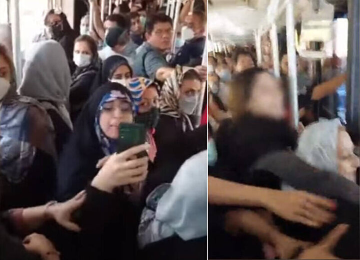 ویدئوی جدید از دختری که در اتوبوس با خانم محجبه دعوا کرد! ویدئوی جدید از دختری که در اتوبوس با خانم محجبه دعوا کرد!