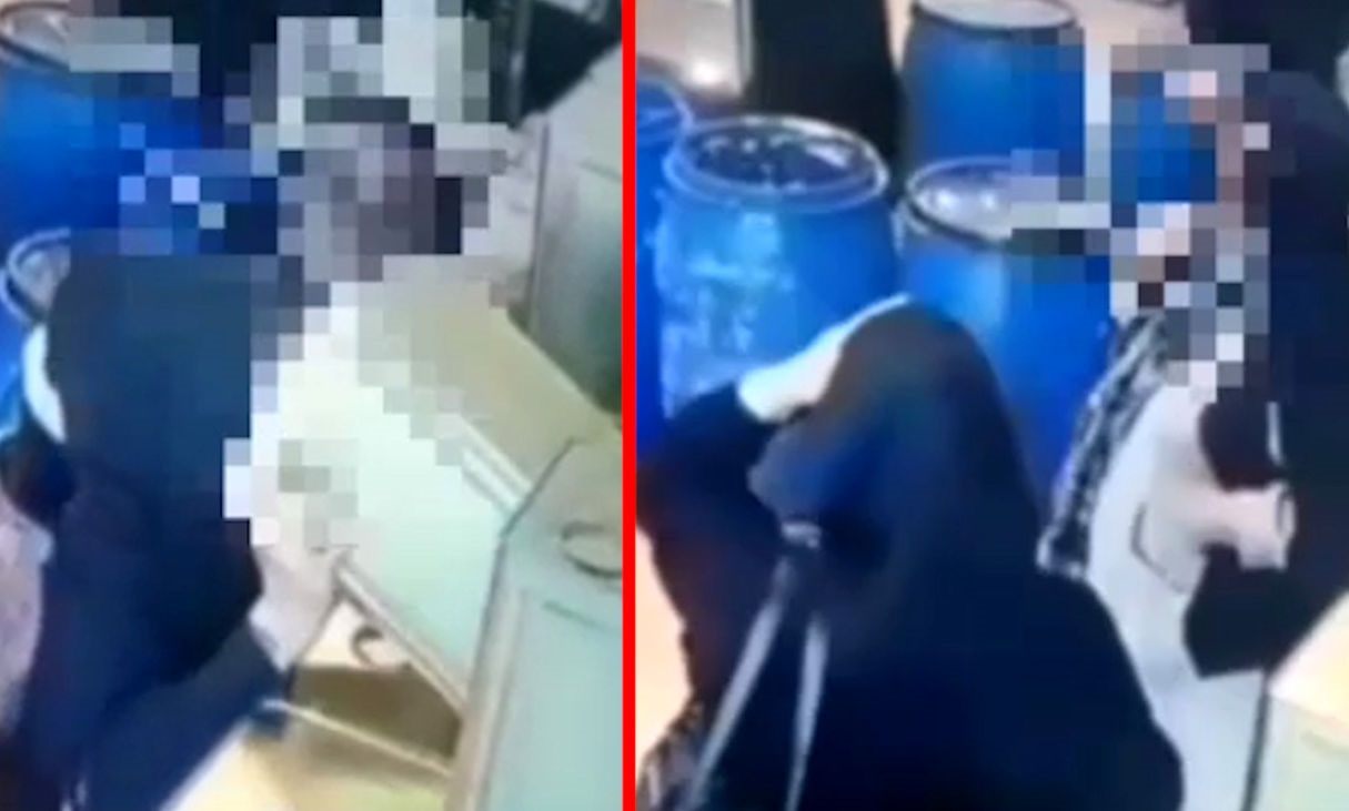 ویدئو| سرقت اقلام خوراکی توسط دو زن از فروشگاه!