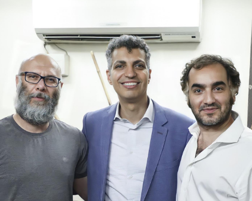 تصویری از عادل فردوسی‌پور، سجاد افشاریان و محمد بحرانی