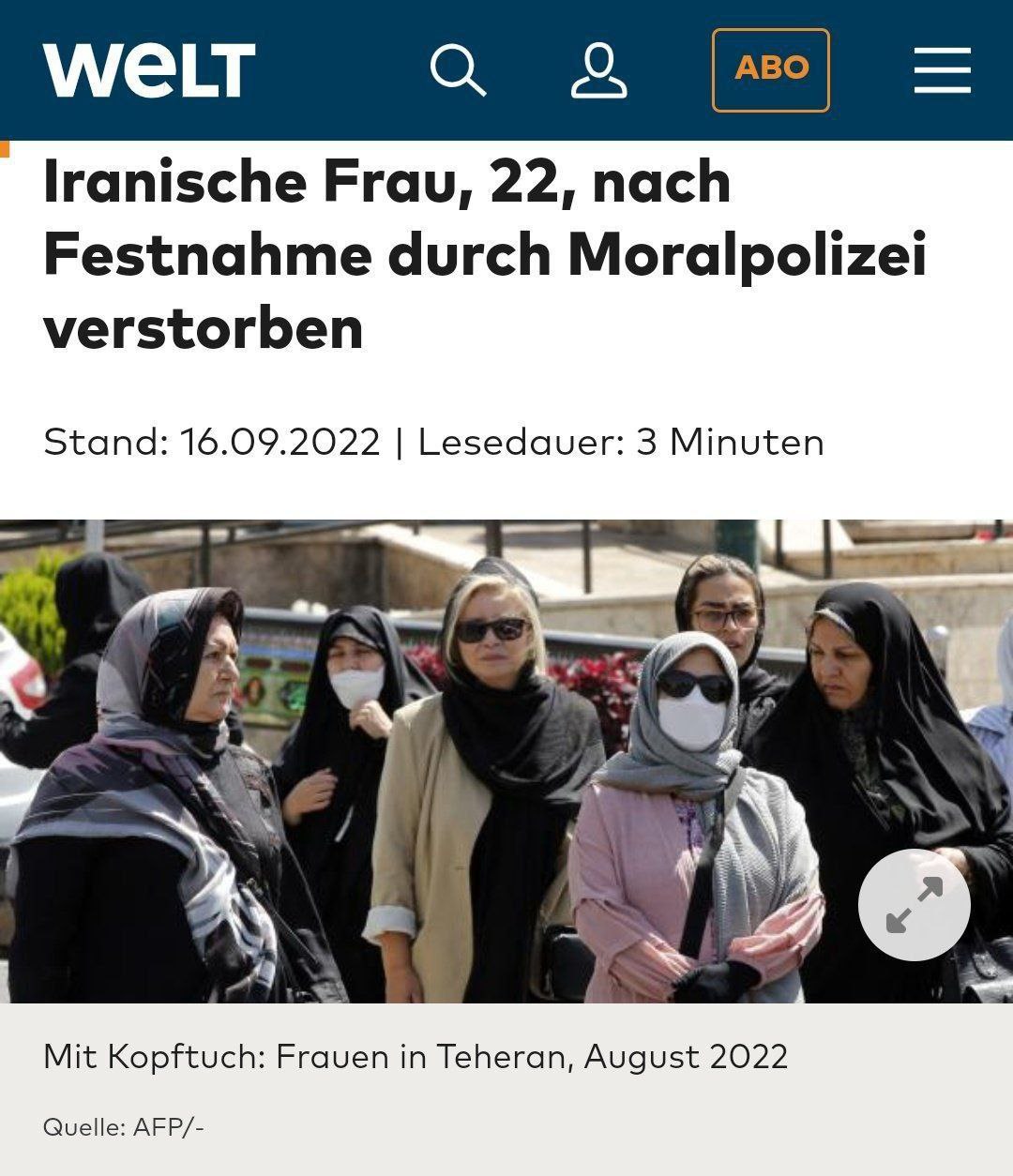مهسا امینی تیتر اول روزنامه‌های جهان! +عکس