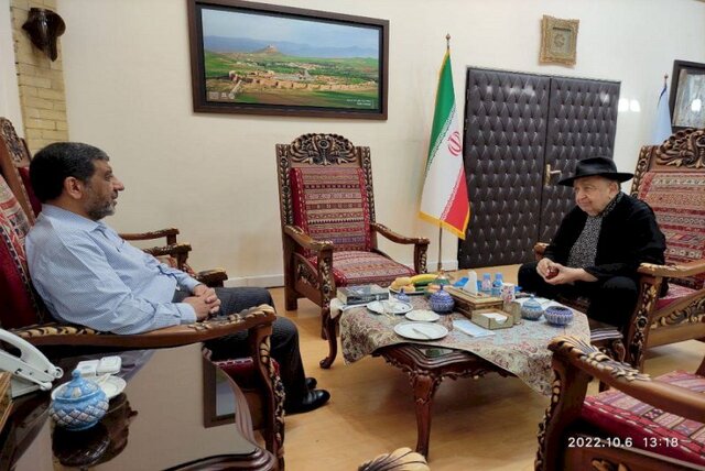 دیدار بهمن فرمان آرا با عزت الله ضرغامی +عکس دیدار بهمن فرمان آرا با عزت الله ضرغامی +عکس