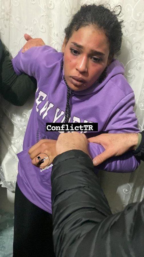 تصویری از لحظه دستگیری زن بمب‌گذار در ترکیه