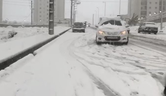 اولین برف پاییزی را ببینید!