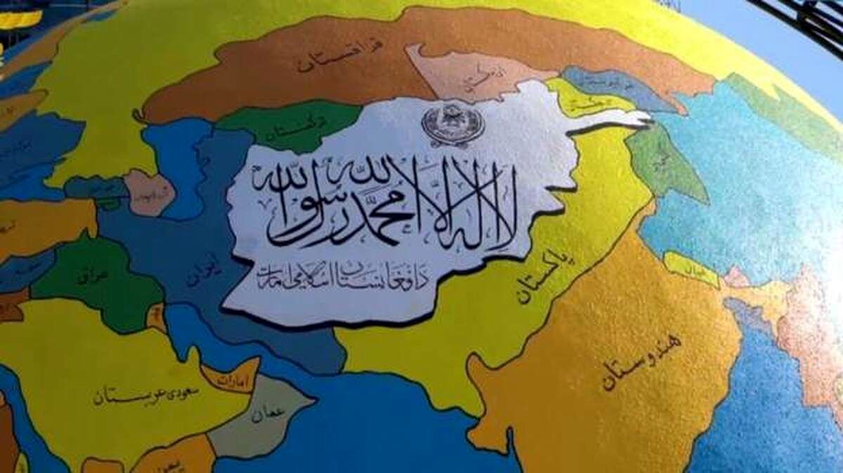 توهین طالبان به ایران با نقشه علامت‌گذاری مرزی/ کره زمین خود را هم ساختند! +عکس