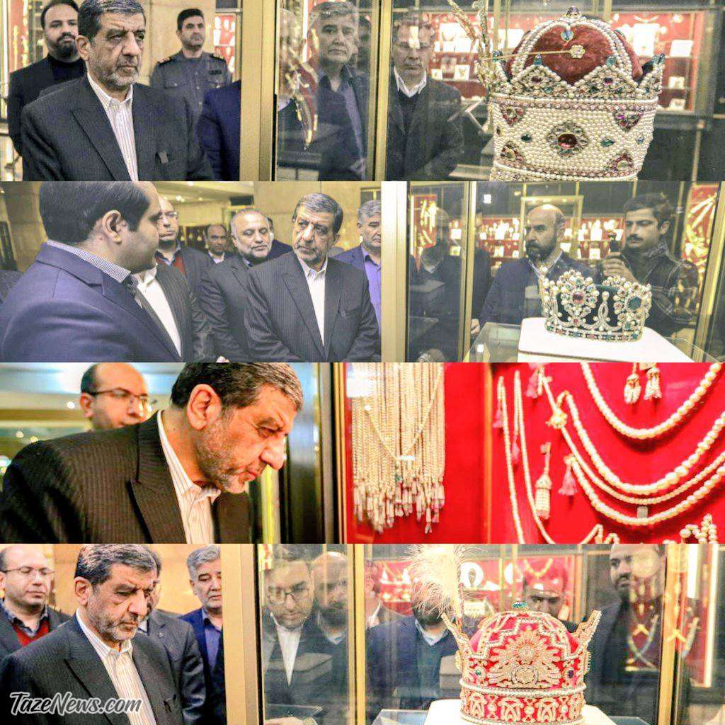 حرکت کنایه‌آمیز ضرغامی علیه سخنگوی دولت +عکس