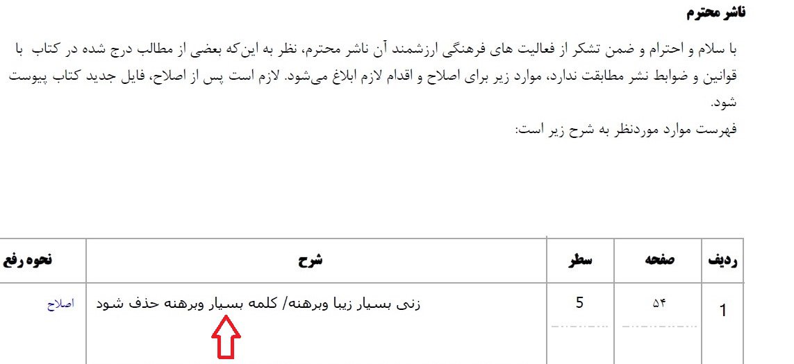 ممیزی عجیب وزارت ارشاد خبرساز شد! +عکس