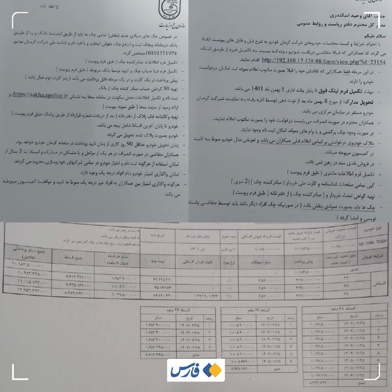 پارتی‌بازی ۴۰۰ میلیون تومانی خودرویی برای سازمان حج و زیارت +سند