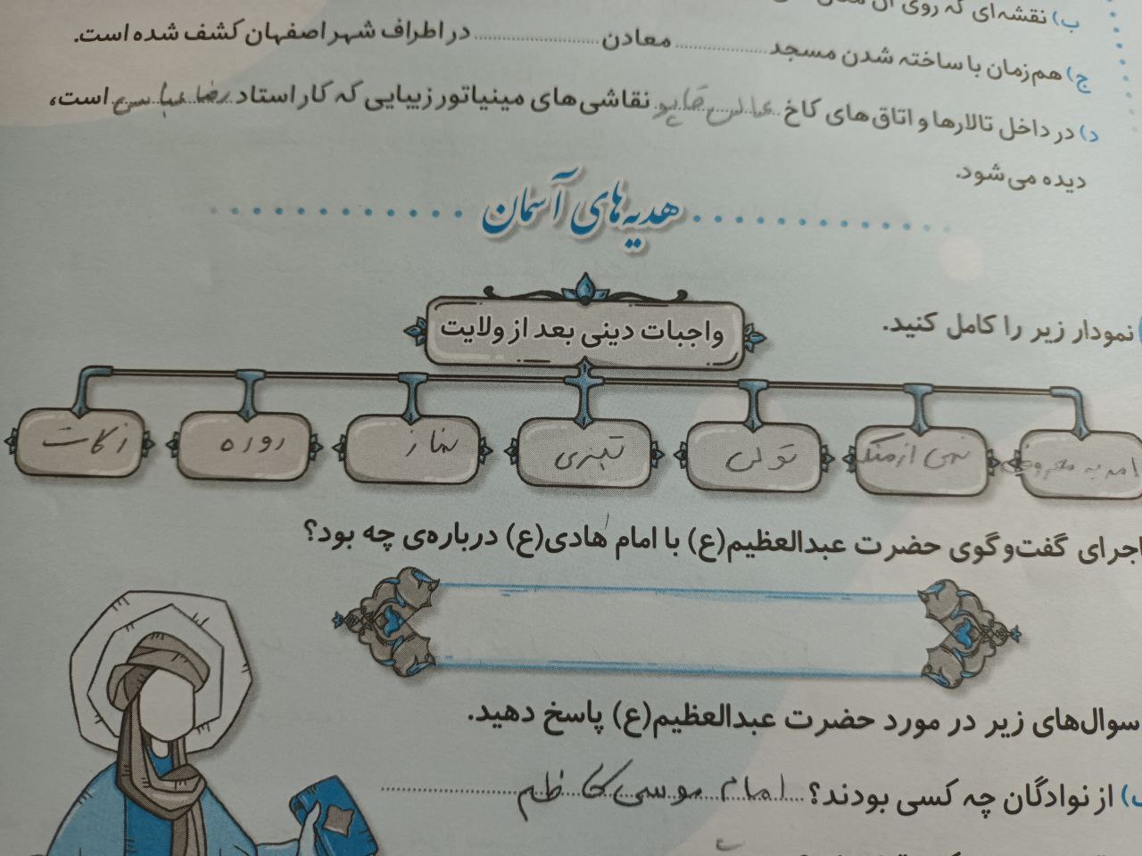 اتفاق عجیب در کتاب درسی ششمیها: واجبات دینی بعد از ولایت چیست؟ +عکس اتفاق عجیب در کتاب درسی ششمیها: واجبات دینی بعد از ولایت چیست؟ +عکس