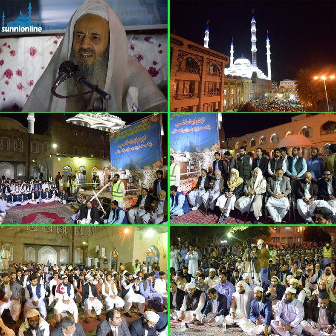 تصاویری از حضور مولوی عبدالحمید در مراسم عروسی
