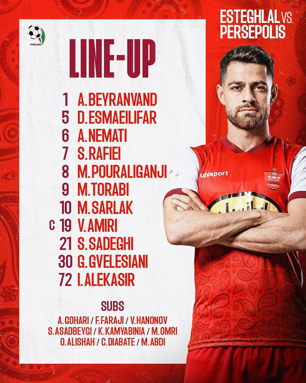 ترکیب پرسپولیس و استقلال مشخص شد
