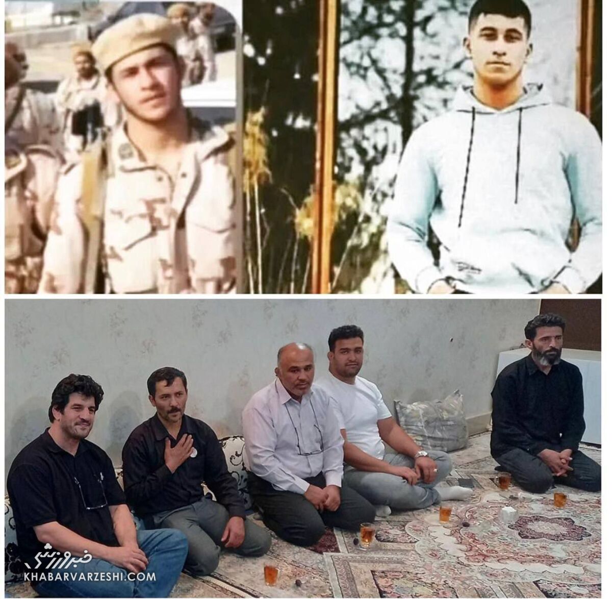 رسول خادم در منزل مرزبانی که به دست طالبان شهید شد +عکس