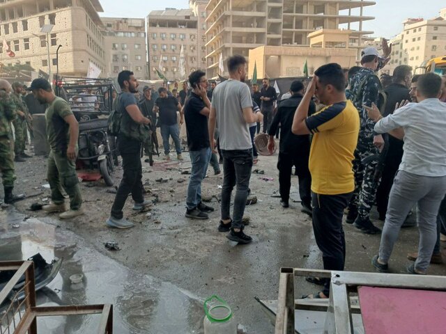 انفجار در منطقه زینبیه دمشق انفجار در منطقه زینبیه دمشق