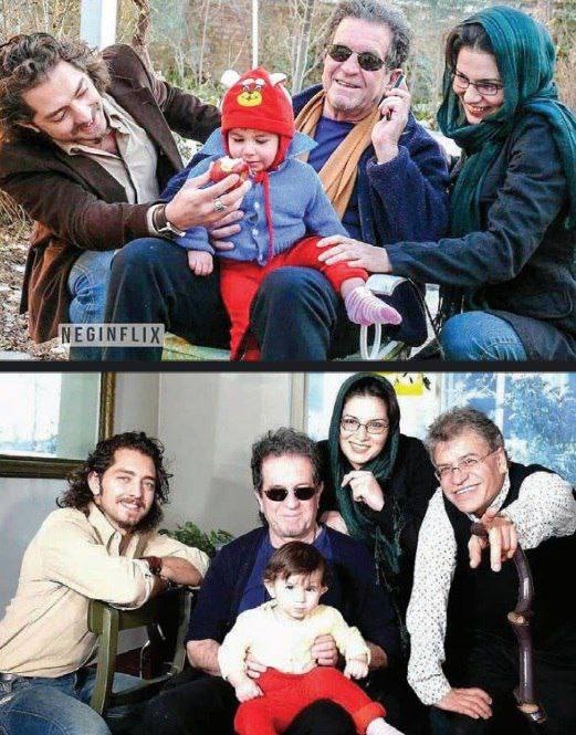 عکس‌های زیرخاکی از خانواده مهرجویی کنار بهرام رادان