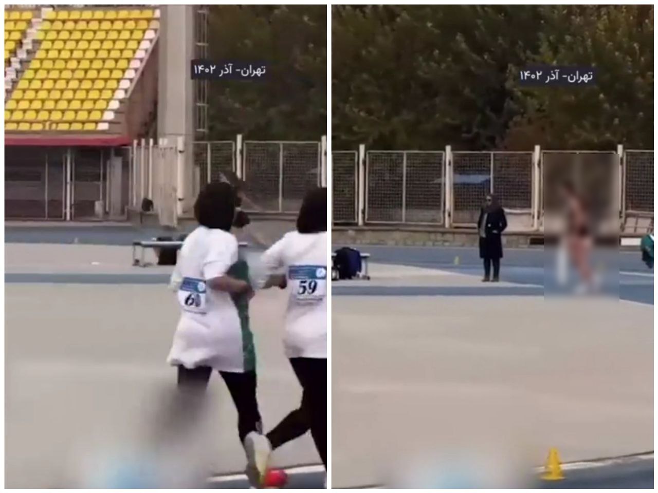 پوشش برهنه زنان خارجی در ورزشگاه انقلاب خبرساز شد