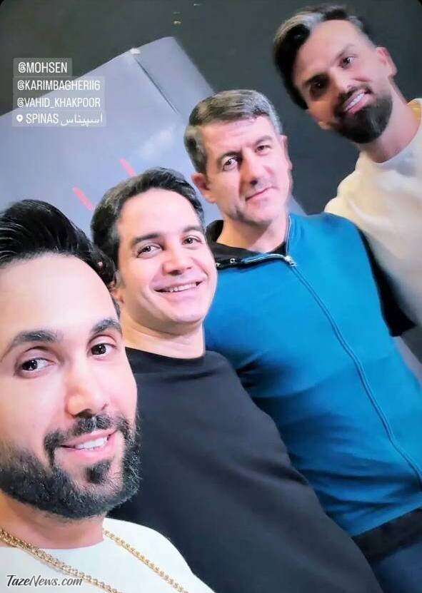 سلفی کریم باقری با محسن یگانه خبرساز شد +عکس