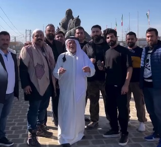 کُری‌خونی صادق بوقی برای قطری‌ها با لباس عربی +ویدئو