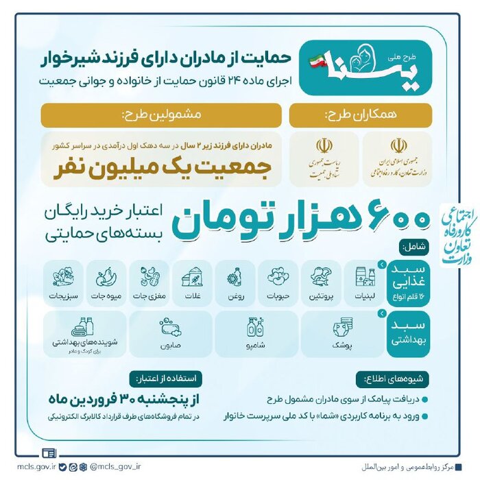 یارانه ویژه ۶۰۰هزار تومانی برای این مادران +جزئیات