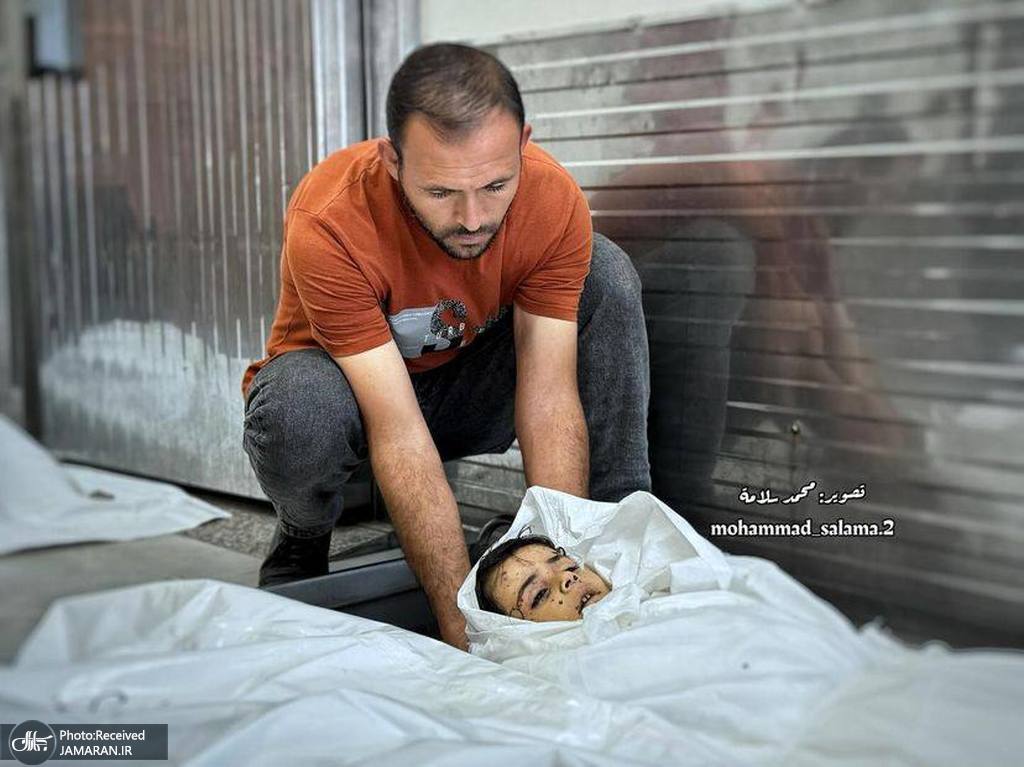 تصاویر تکان‌دهنده از کودک مرده فلسطینی وایرال شد