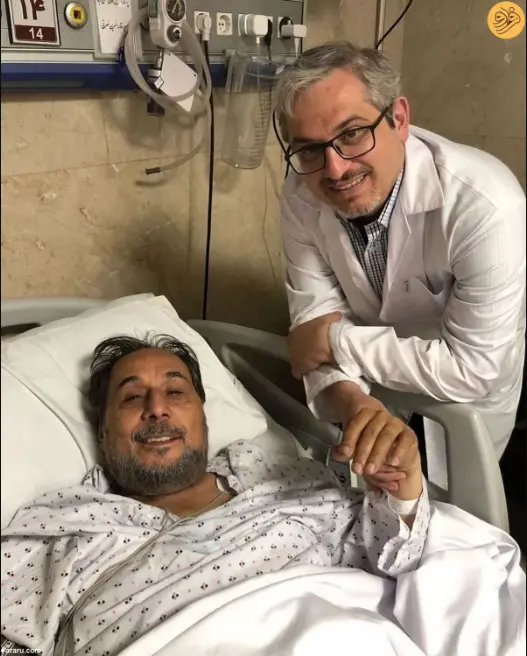 اولین تصویر از مجید قناد روی تخت بیمارستان در کنار پزشک معالجش +عکس اولین تصویر از مجید قناد روی تخت بیمارستان در کنار پزشک معالجش +عکس