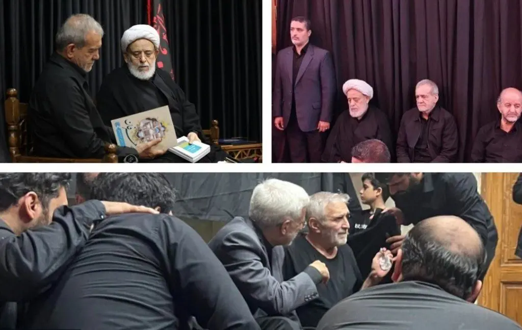 دو انتخاب معنادار برای پزشکیان و جلیلی با دو پیام متفاوت برای جامعه؛ جلیلی پای منبر ارضی نشست و پزشکیان در جوار شیخ حسین انصاریان