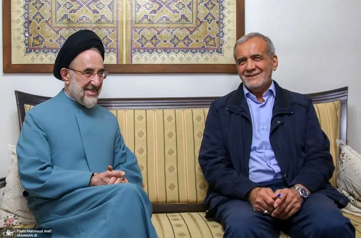 افشاگری درباره گزینه محمد خاتمی در انتخابات؛ پزشکیان گزینه نهایی رهبر اصلاحات بود؟ افشاگری درباره گزینه محمد خاتمی در انتخابات؛ پزشکیان گزینه نهایی رهبر اصلاحات بود؟