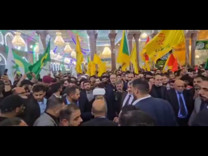 ویدیو| پیکر سردار شهید نیلفروشان به کربلا رسید