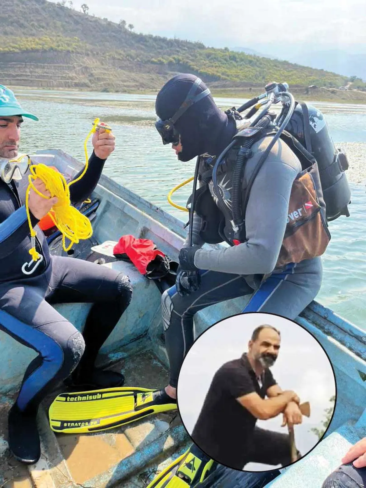 ۴روز غواصی برای یافتن مرد گمشده