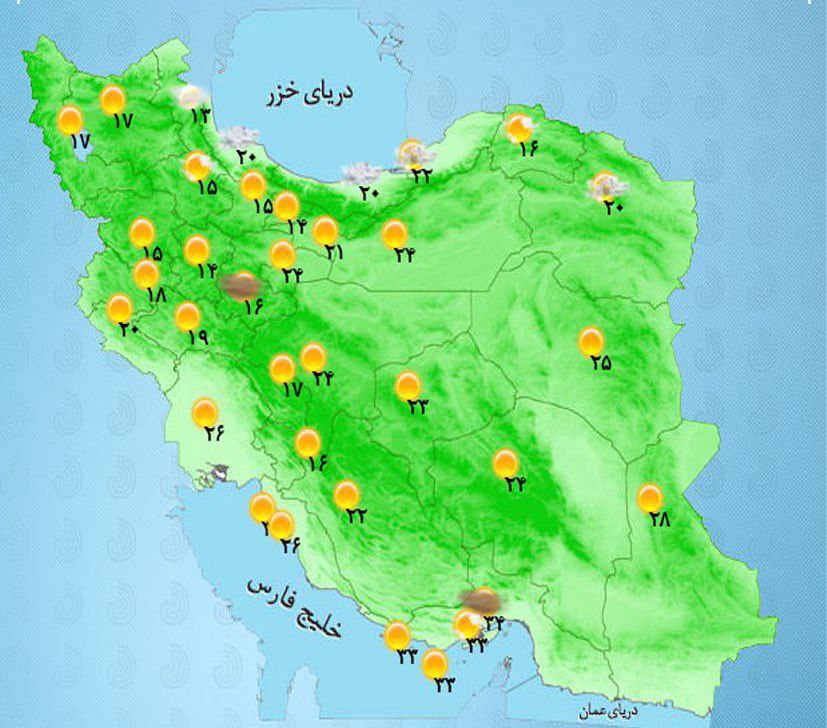ورود سامانه بارشی به این مناطق کشور +نقشه هواشناسی و ویديو